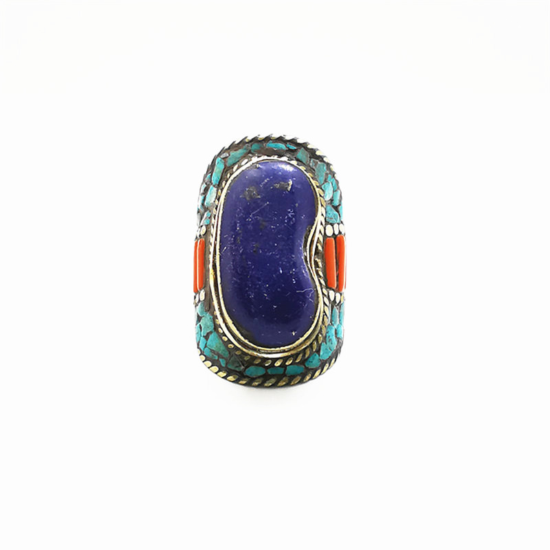 Ethnic Fashion Com - Erkekler için Tibet Büyük Yüzükleri Beyaz