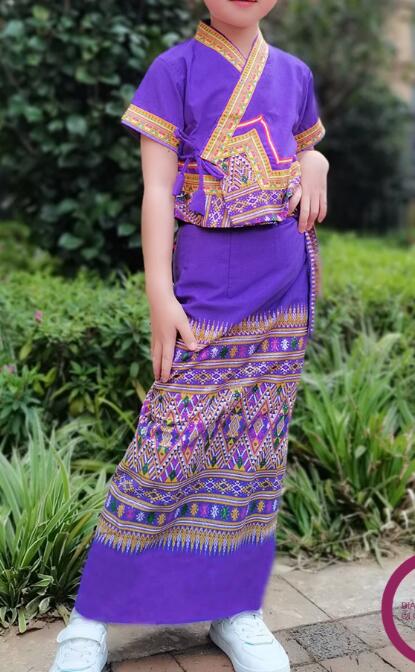 Batik Sarong Wrap - Tayland kız elbise gelenek yaz festivali