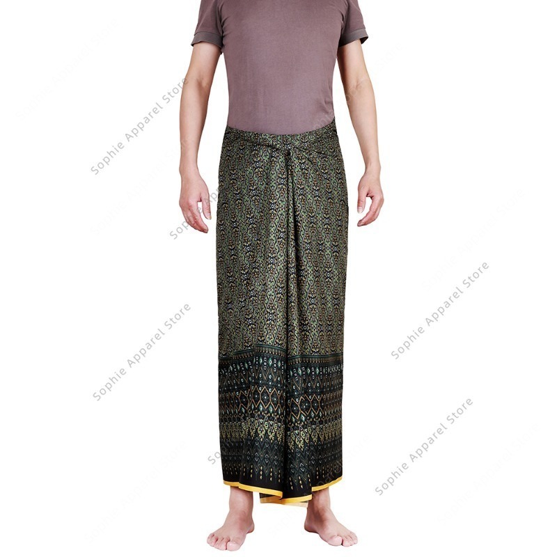 Batik Sarong Wrap - Plaj Örtüsü, Tüp Etek, Lungi, Erkekler