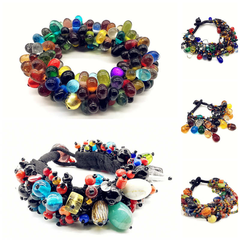 Ethnic Fashion Com - Nepal Renkli Antika Eski Lampwork Cam