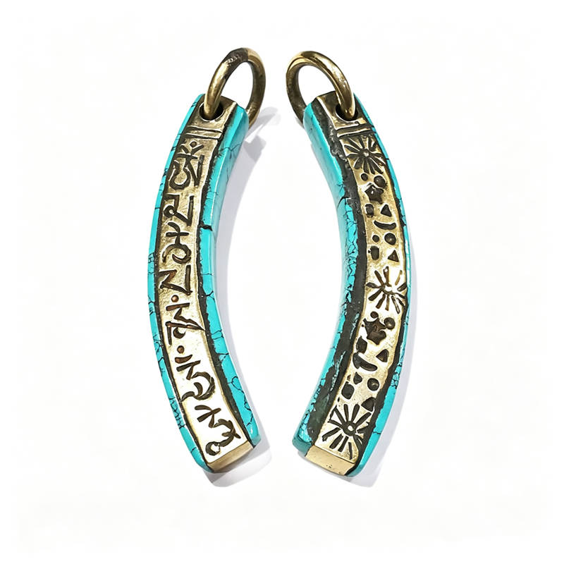 Ethnic Fashion Com - TBP125 Tibet Altı Kelime Manrası Muska
