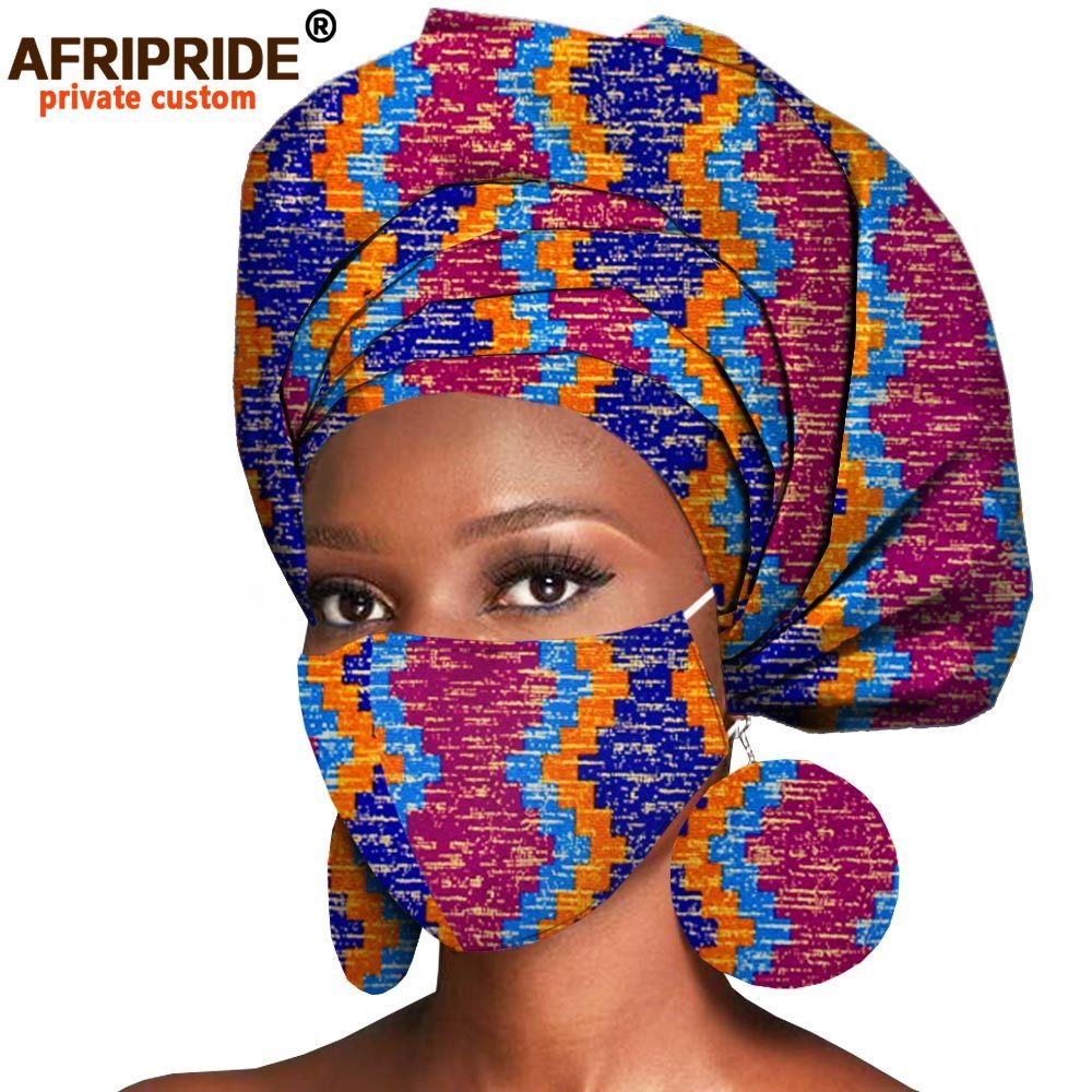 Afrika Headwrap Küpe saç akses - African Ankara Print incelemesi ve fiyatı