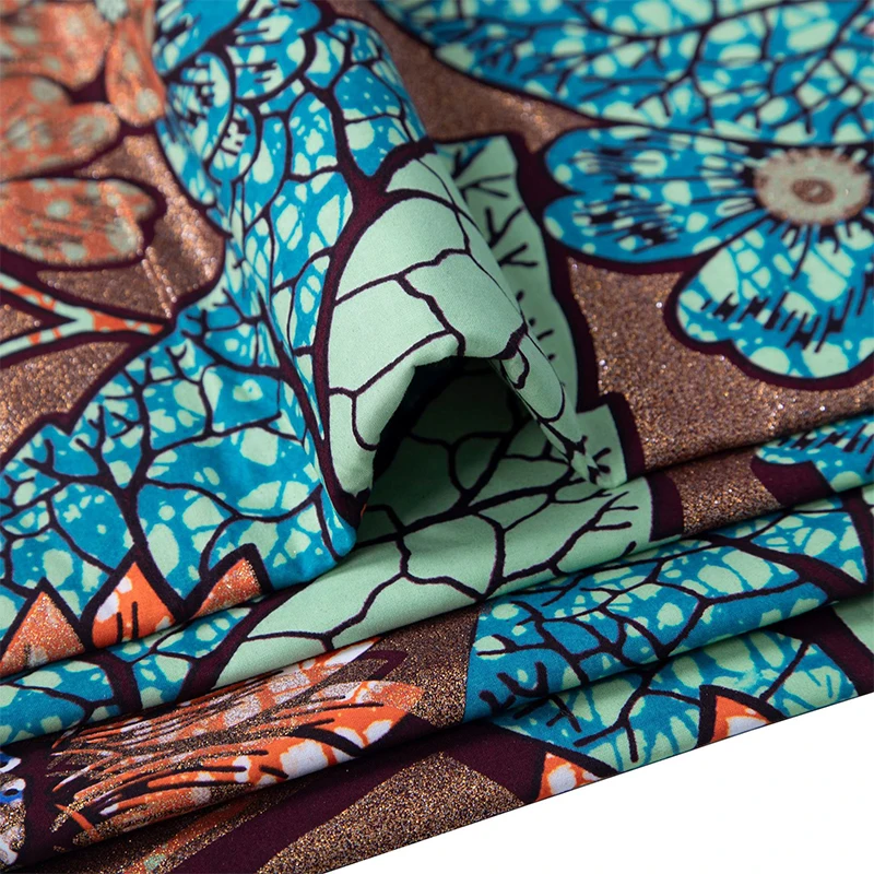 Pamuklu Afrika Baskılı Altın D - African Ankara Print incelemesi ve fiyatı