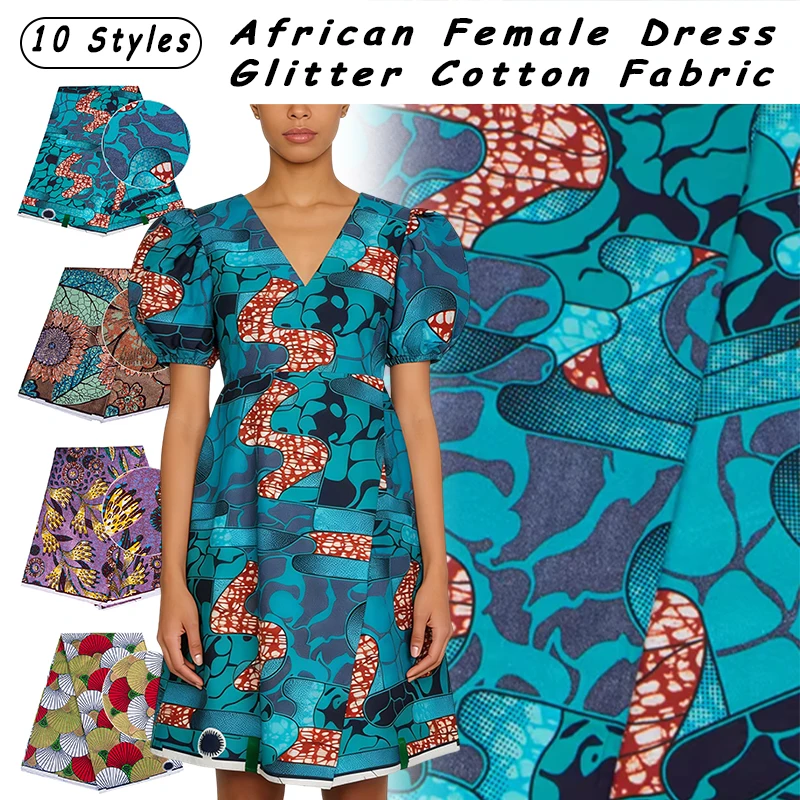 Pamuklu Afrika Baskılı Altın D - African Ankara Print incelemesi ve fiyatı